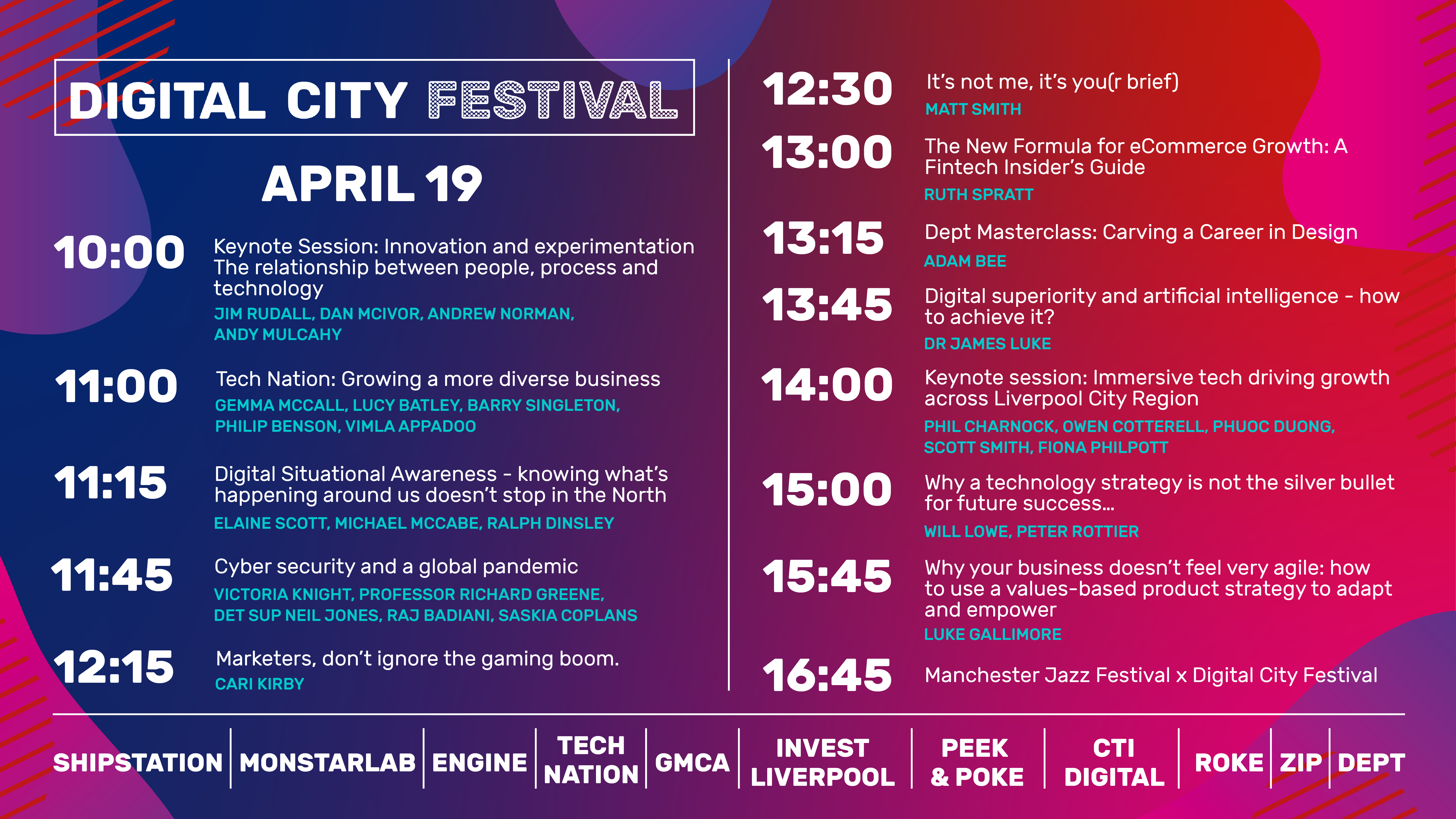 MONDAY 19: Digital City Festival returns for week 2 featuring names from Shopify, UKBlackTech and BAE Systems